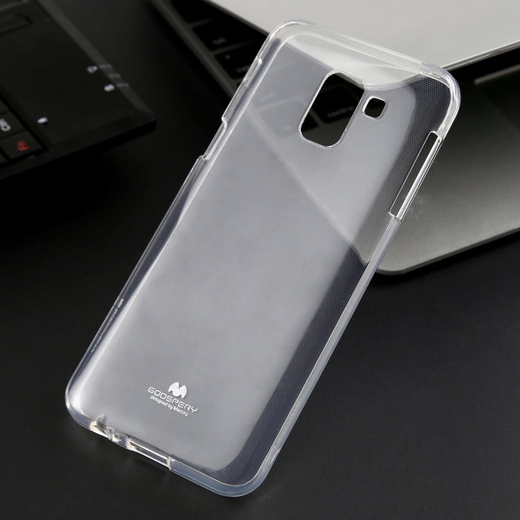GOOSPERY PEARL JELLY Series TPU Full Coverage Protective Case for Galaxy J6 (2018)(Transparent)