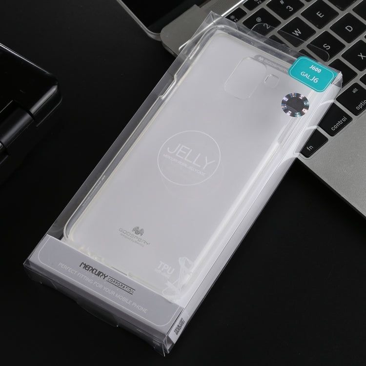 GOOSPERY PEARL JELLY Series TPU Full Coverage Protective Case for Galaxy J6 (2018)(Transparent)