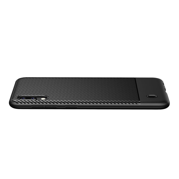 Lewei Series Carbon Fiber Texture TPU Protective Case for Galaxy M10 (Black)