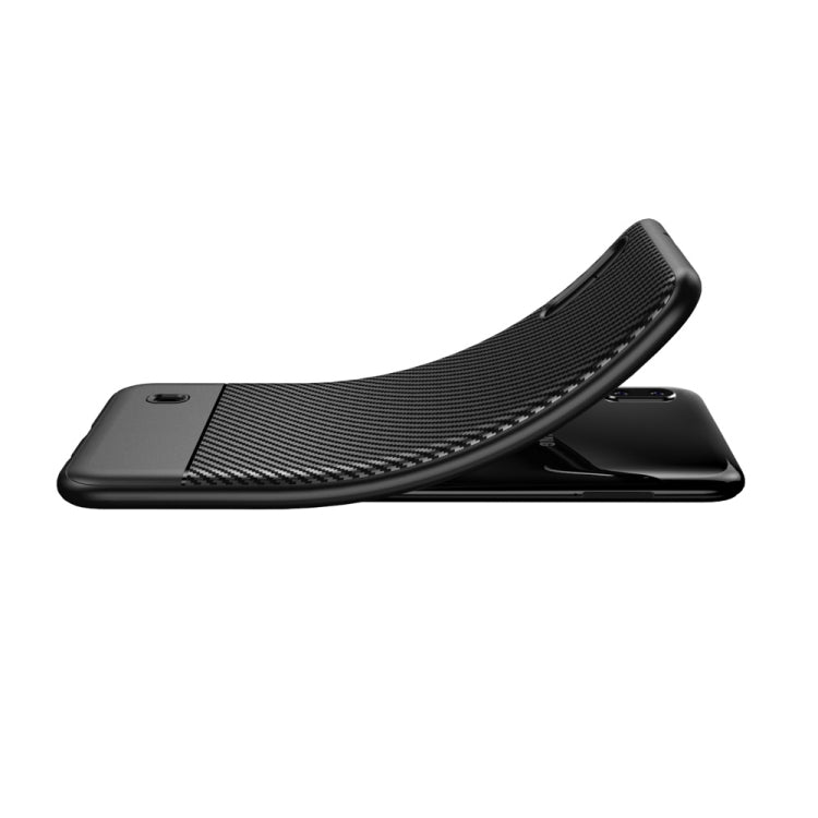 Lewei Series Carbon Fiber Texture TPU Protective Case for Galaxy M10 (Black)