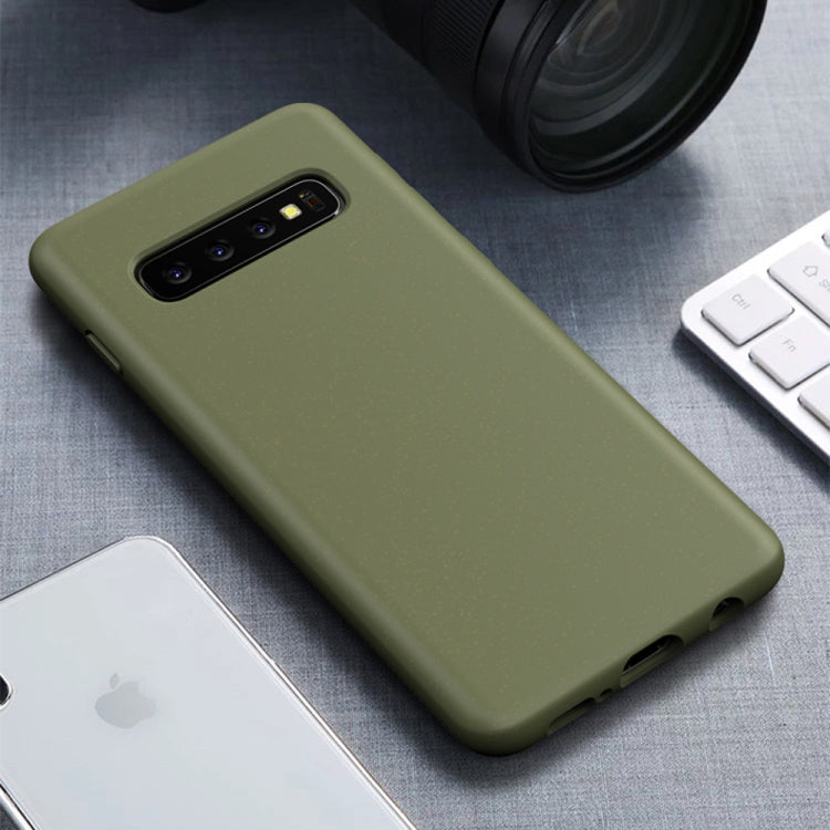 Starry Series Shockproof  Straw Material + TPU Protective Case for Galaxy S10+