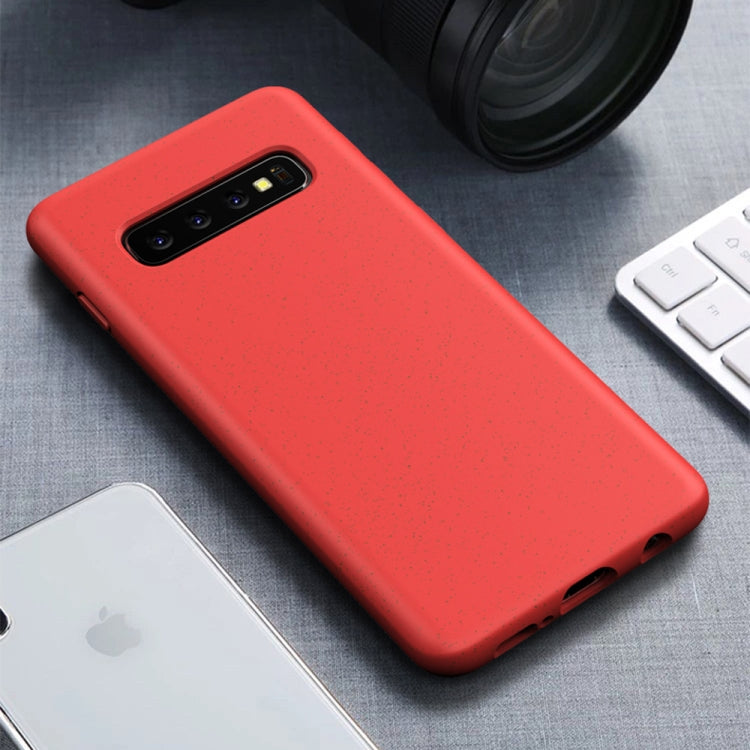 Starry Series Shockproof  Straw Material + TPU Protective Case for Galaxy S10+
