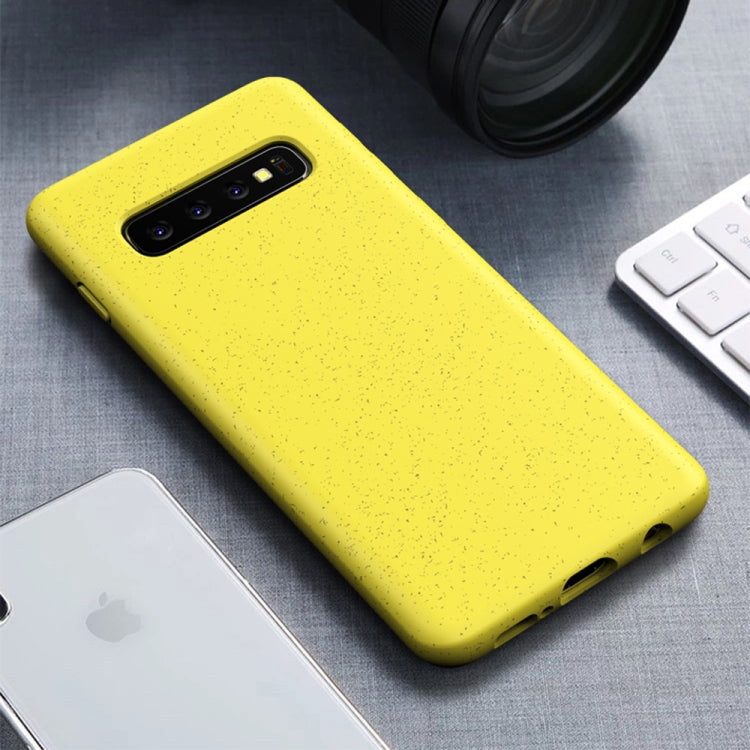 Starry Series Shockproof  Straw Material + TPU Protective Case for Galaxy S10+