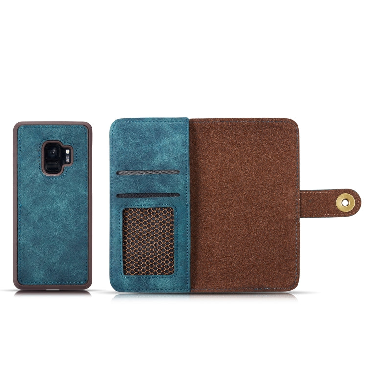 Magnetic Absorption Detachable Retro Style Horizontal Flip Leather Case for Galaxy S9, with Holder & Card Slots & Wallet
