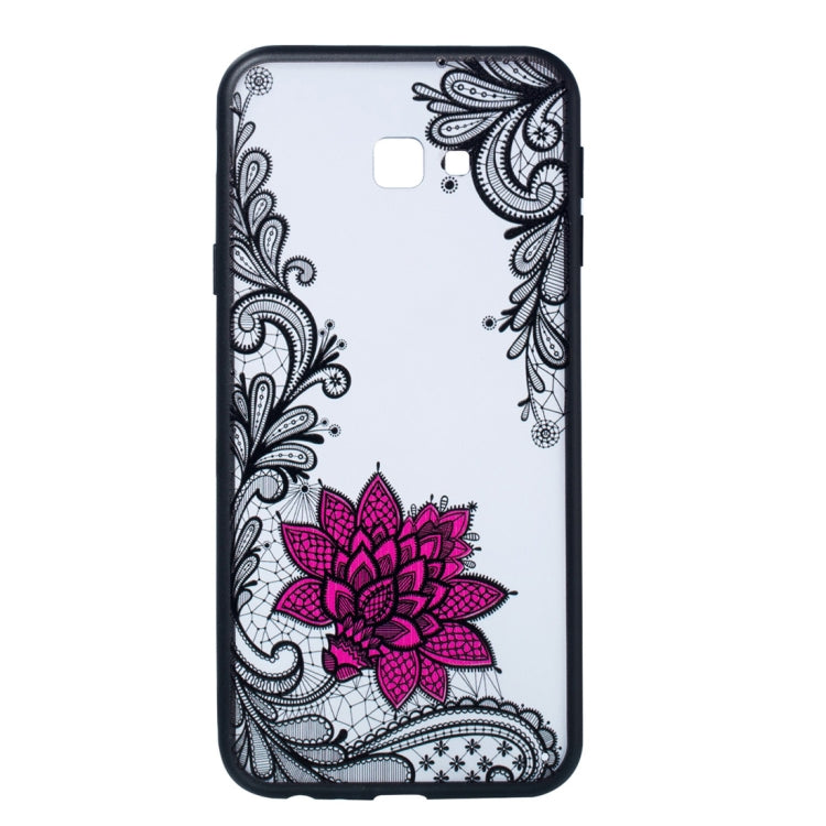 Small Lotus Pattern Embossed Lace + PC Case for Galaxy J4 Prime