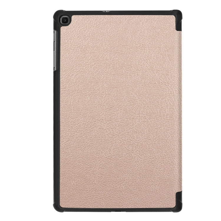 Custer Texture Horizontal Flip PU Leather Case for Galaxy Tab A 10.1 2019 (T515 / T510), with Three-folding Holder & Sleep / Wake-up Function