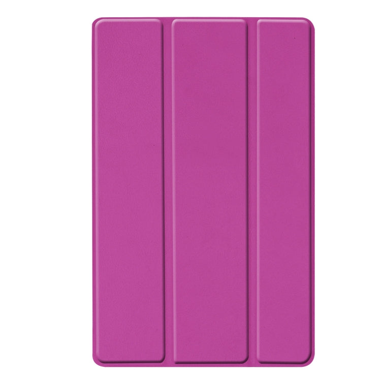 Custer Texture Horizontal Flip PU Leather Case for Galaxy Tab A 10.1 2019 (T515 / T510), with Three-folding Holder & Sleep / Wake-up Function