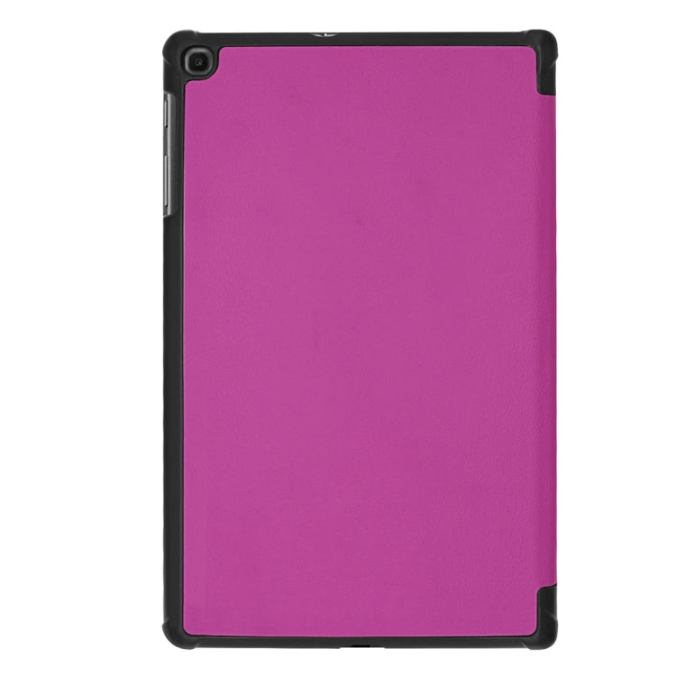 Custer Texture Horizontal Flip PU Leather Case for Galaxy Tab A 10.1 2019 (T515 / T510), with Three-folding Holder & Sleep / Wake-up Function