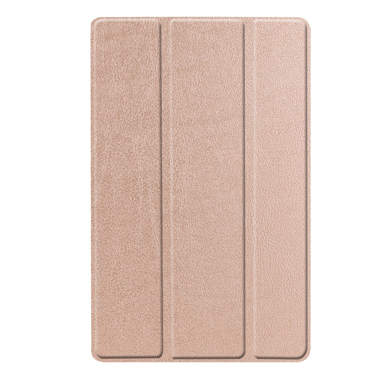 Custer Texture Horizontal Flip PU Leather Case for Galaxy Tab A 10.1 2019 (T515 / T510), with Three-folding Holder & Sleep / Wake-up Function