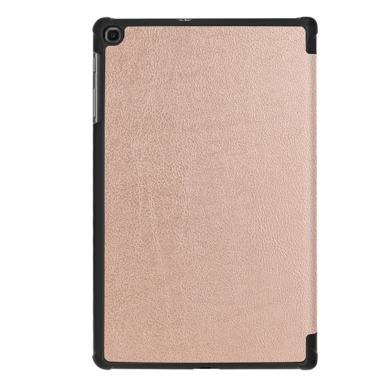 Custer Texture Horizontal Flip PU Leather Case for Galaxy Tab A 10.1 2019 (T515 / T510), with Three-folding Holder & Sleep / Wake-up Function
