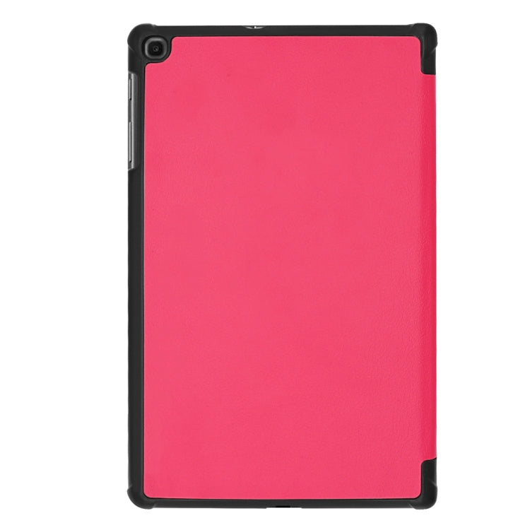 Custer Texture Horizontal Flip PU Leather Case for Galaxy Tab A 10.1 2019 (T515 / T510), with Three-folding Holder & Sleep / Wake-up Function