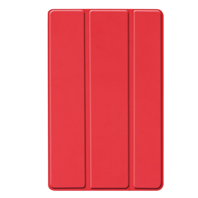 Custer Texture Horizontal Flip PU Leather Case for Galaxy Tab A 10.1 2019 (T515 / T510), with Three-folding Holder & Sleep / Wake-up Function