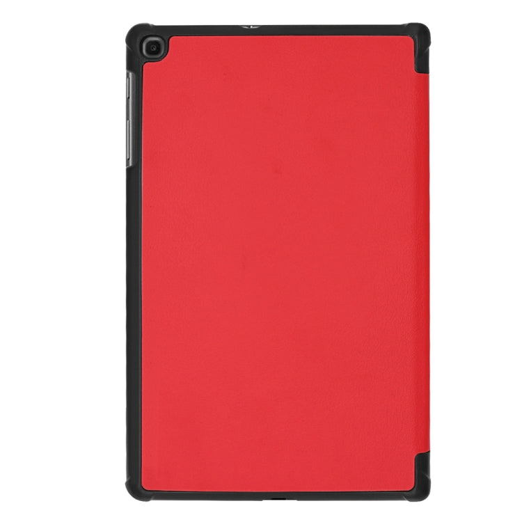 Custer Texture Horizontal Flip PU Leather Case for Galaxy Tab A 10.1 2019 (T515 / T510), with Three-folding Holder & Sleep / Wake-up Function