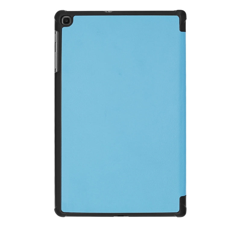 Custer Texture Horizontal Flip PU Leather Case for Galaxy Tab A 10.1 2019 (T515 / T510), with Three-folding Holder & Sleep / Wake-up Function