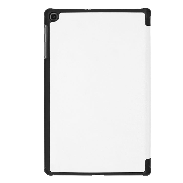 Custer Texture Horizontal Flip PU Leather Case for Galaxy Tab A 10.1 2019 (T515 / T510), with Three-folding Holder & Sleep / Wake-up Function