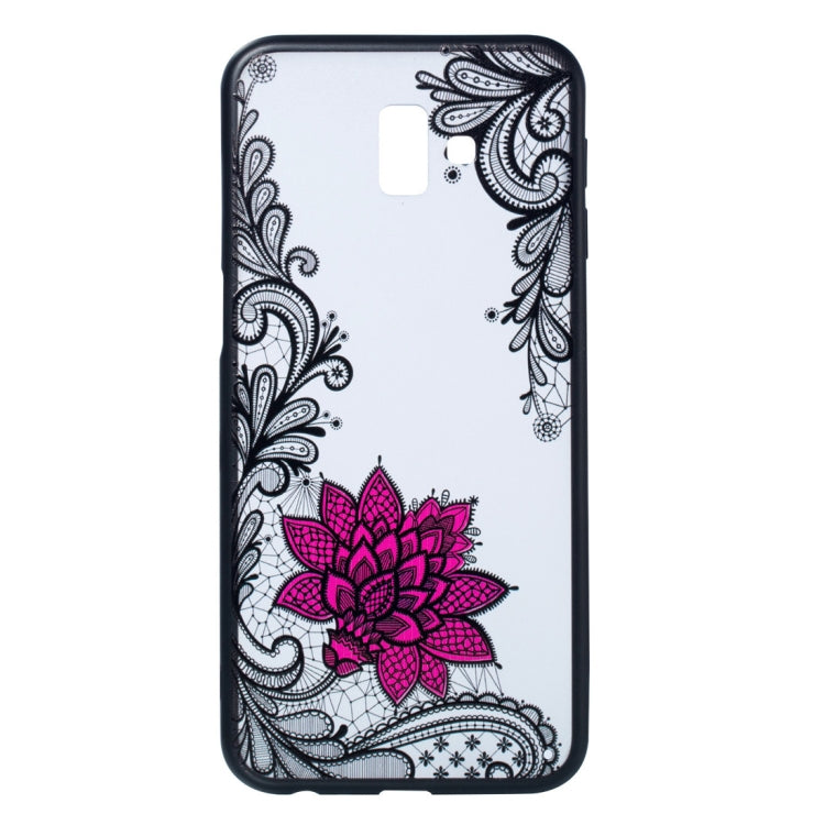 Small Lotus Pattern Embossed Lace + PC Case for Galaxy J6 Prime
