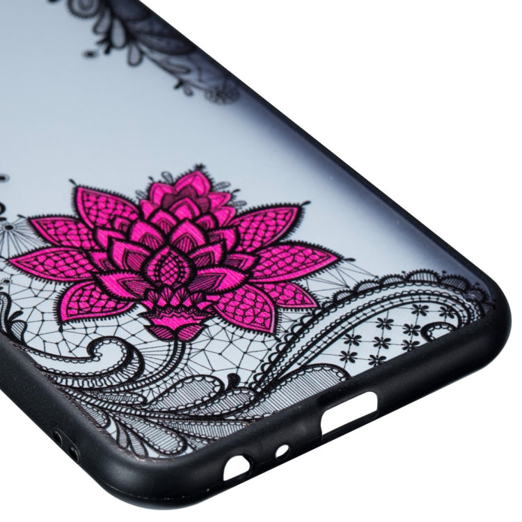 Small Lotus Pattern Embossed Lace + PC Case for Galaxy J6 Prime