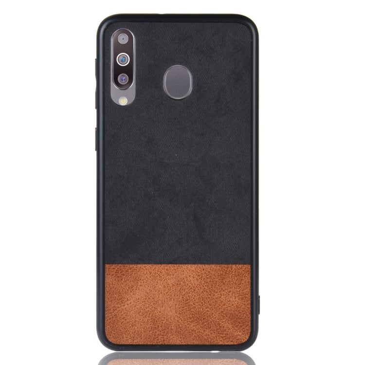 Shockproof Color Matching Denim PC + PU + TPU Case for Galaxy M30