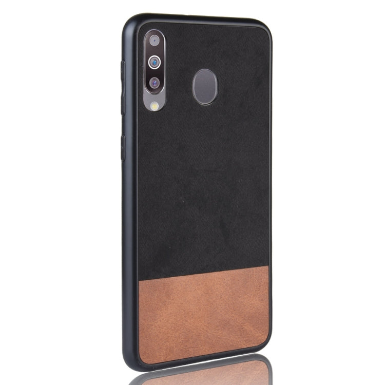 Shockproof Color Matching Denim PC + PU + TPU Case for Galaxy M30