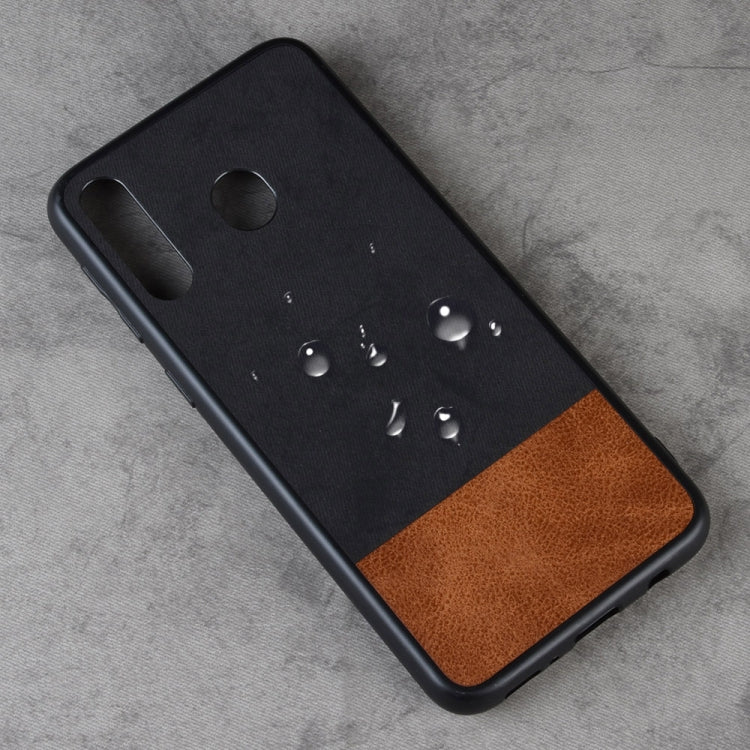 Shockproof Color Matching Denim PC + PU + TPU Case for Galaxy M30