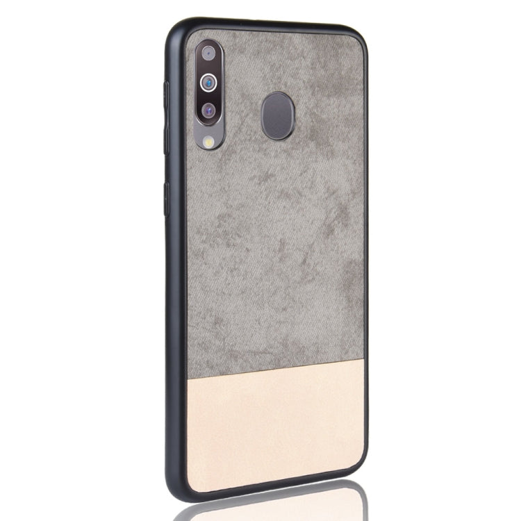 Shockproof Color Matching Denim PC + PU + TPU Case for Galaxy M30