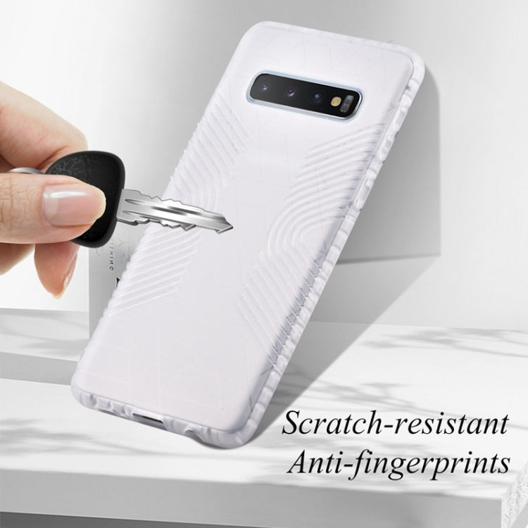 Anti-slip Frosted Transparent Full Coverage Case for Galaxy S10+