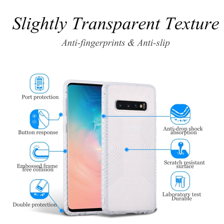Anti-slip Frosted Transparent Full Coverage Case for Galaxy S10+