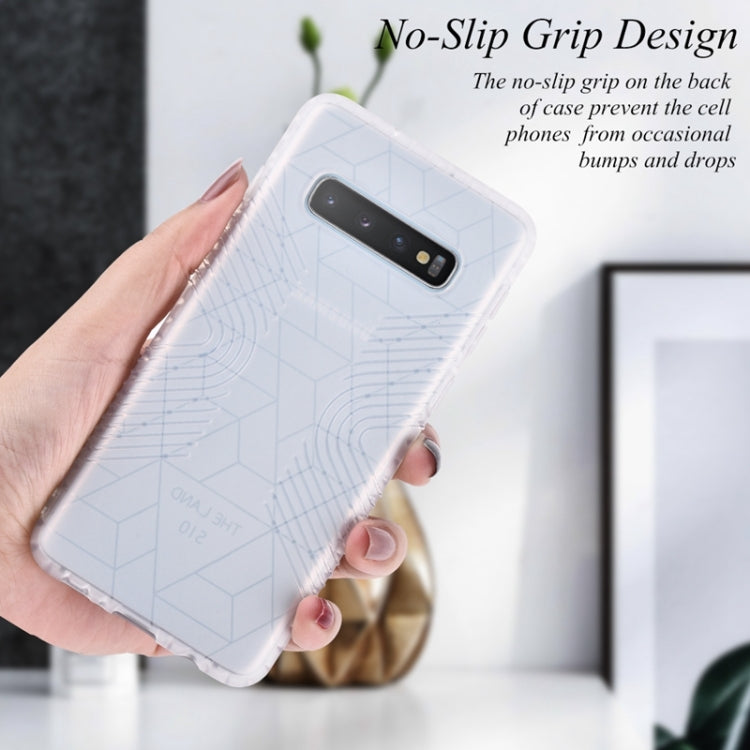 Anti-slip Frosted Transparent Full Coverage Case for Galaxy S10+