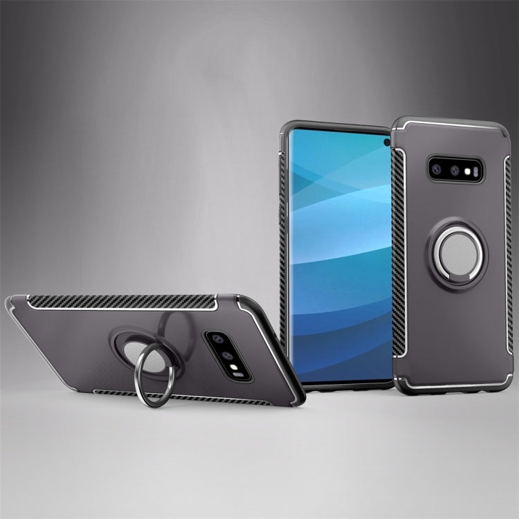 Magnetic Armor Protective Case for Galaxy S10 E, with 360 Degree Rotation Ring Holder