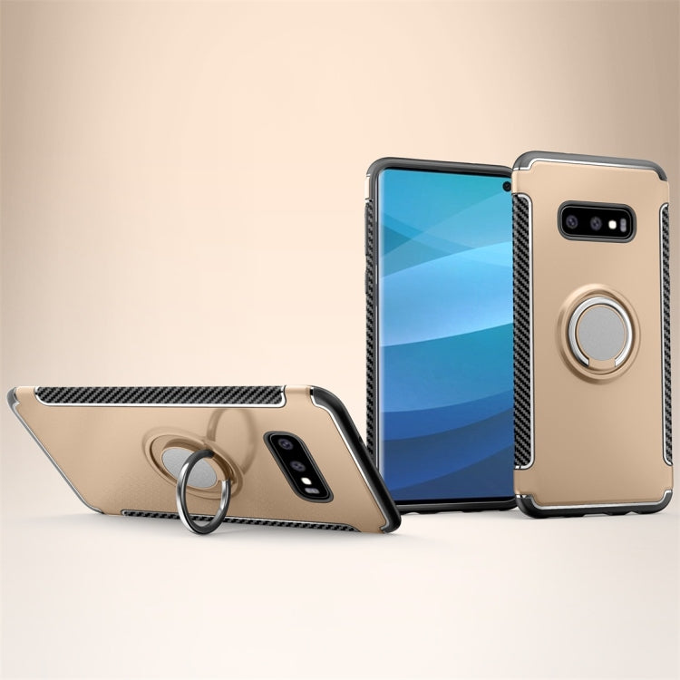 Magnetic Armor Protective Case for Galaxy S10 E, with 360 Degree Rotation Ring Holder