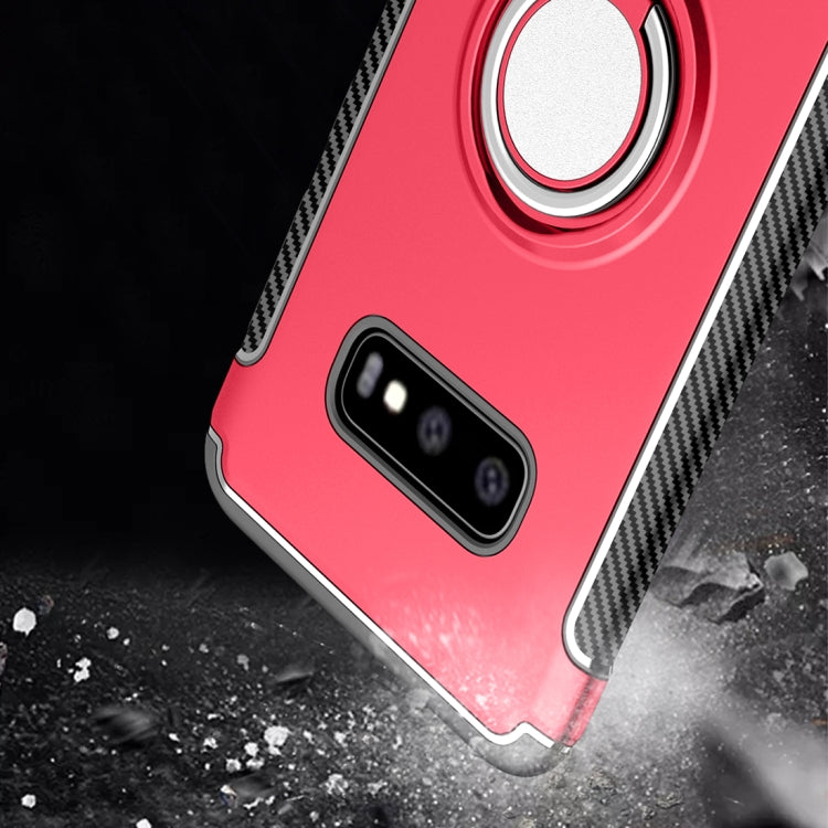 Magnetic Armor Protective Case for Galaxy S10 E, with 360 Degree Rotation Ring Holder