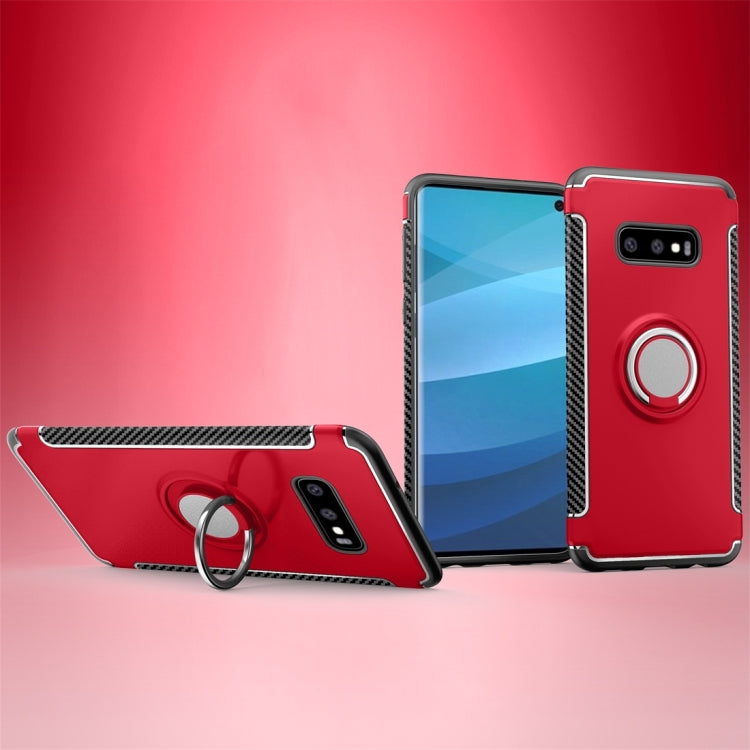 Magnetic Armor Protective Case for Galaxy S10 E, with 360 Degree Rotation Ring Holder