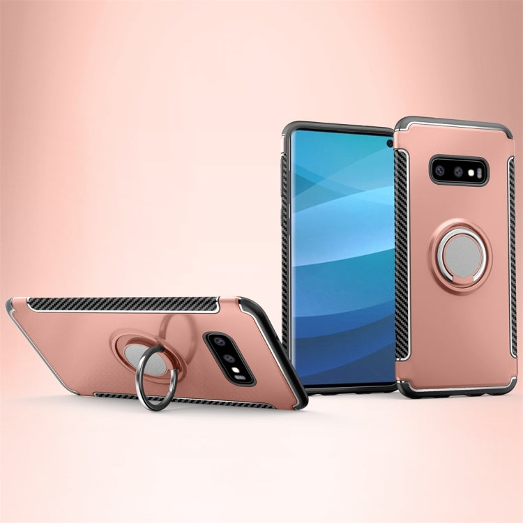 Magnetic Armor Protective Case for Galaxy S10 E, with 360 Degree Rotation Ring Holder