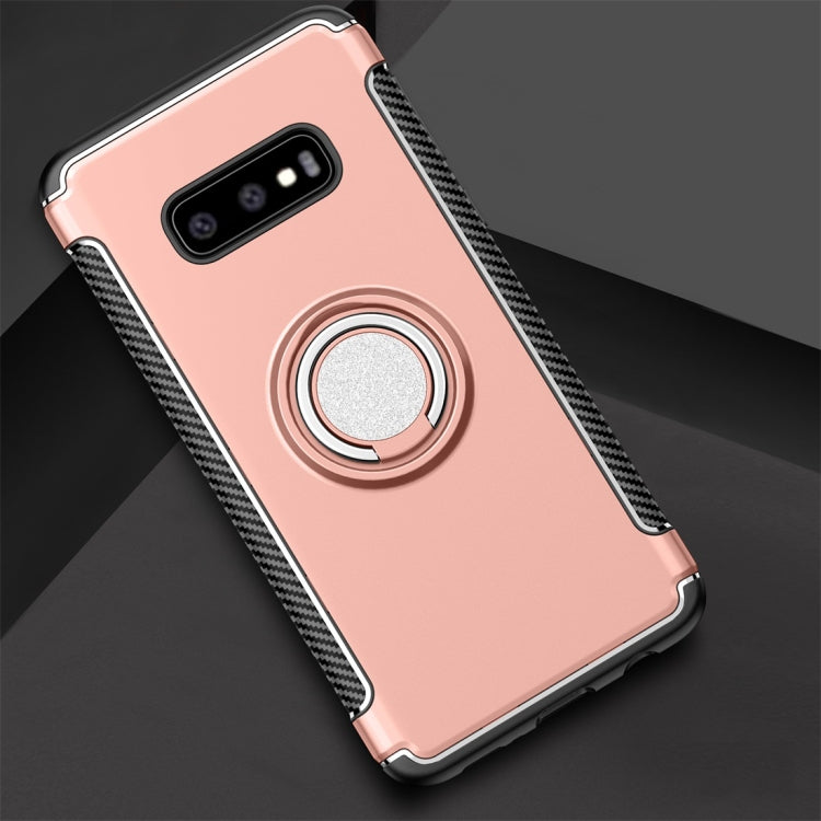 Magnetic Armor Protective Case for Galaxy S10 E, with 360 Degree Rotation Ring Holder