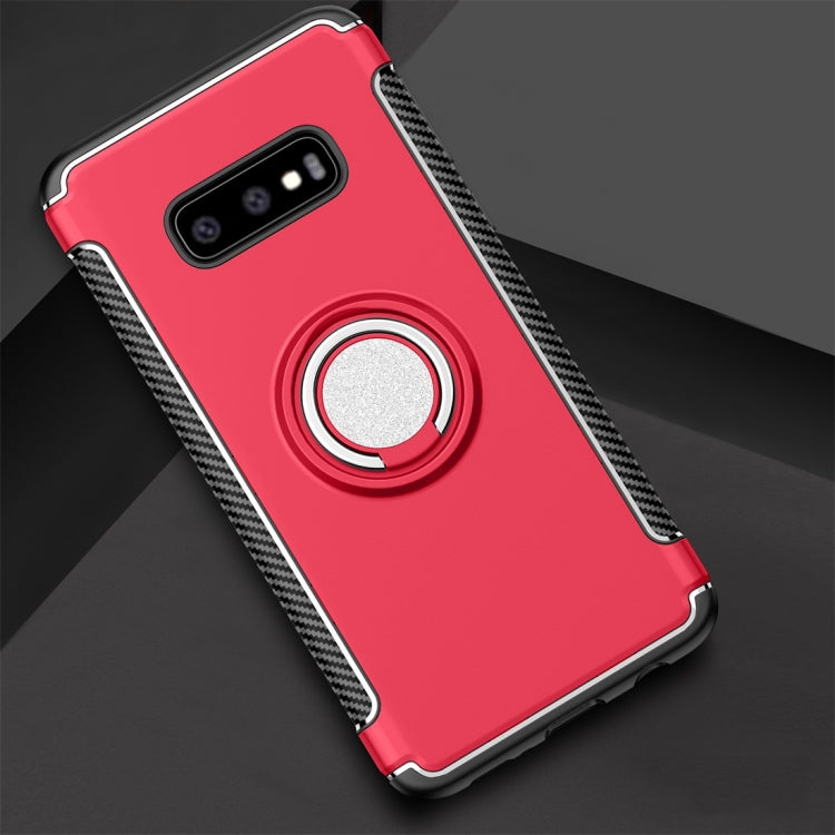 Magnetic Armor Protective Case for Galaxy S10 E, with 360 Degree Rotation Ring Holder