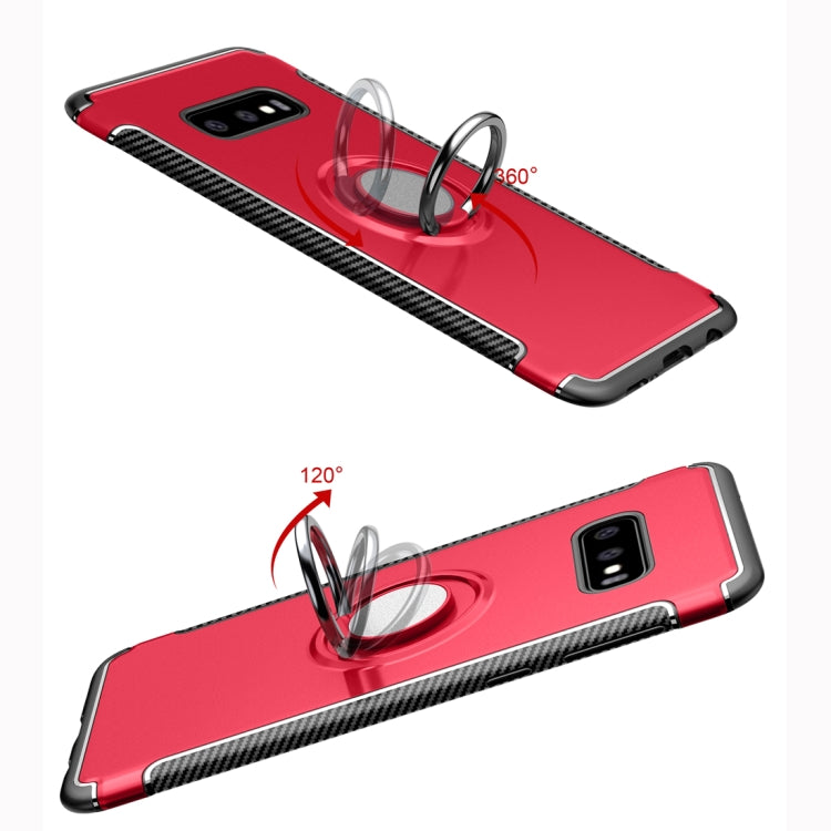 Magnetic Armor Protective Case for Galaxy S10 E, with 360 Degree Rotation Ring Holder