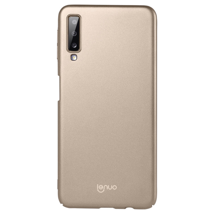 lenuo Leshield Series Ultra-thin PC Case for Galaxy A7 (2018)(Gold)