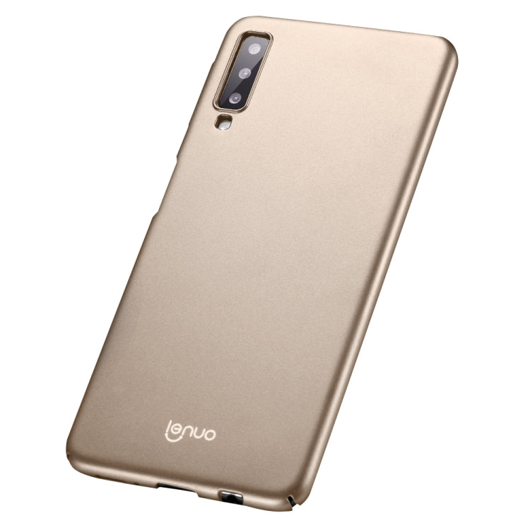 lenuo Leshield Series Ultra-thin PC Case for Galaxy A7 (2018)(Gold)