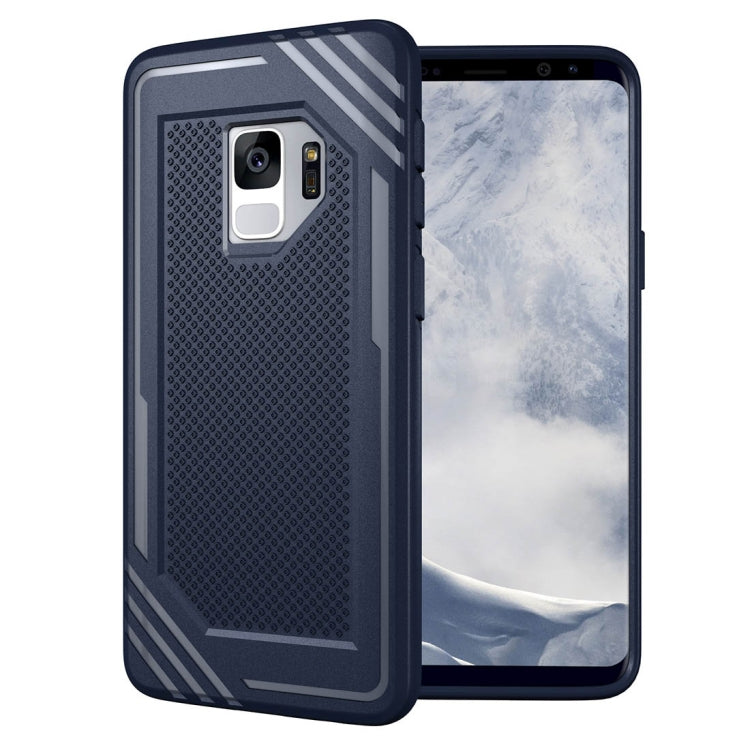 For Galaxy S9 Lattice Texture TPU Shockproof Protective Back Cover Case