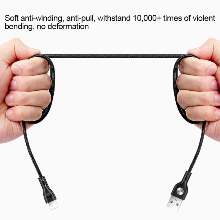 TOTUDESIGN BTA-016 Fine Point Series 2.4A USB to USB-C /Type-C  Leather Cable, Cable Length: 1.2m