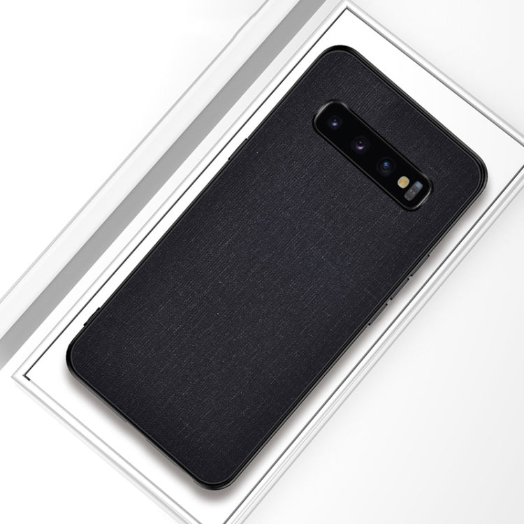 Shockproof Cloth Texture PC+ TPU Protective Case for Galaxy S10+