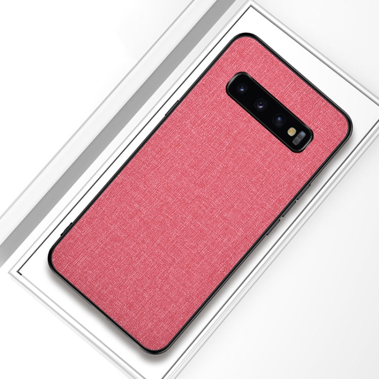 Shockproof Cloth Texture PC+ TPU Protective Case for Galaxy S10+