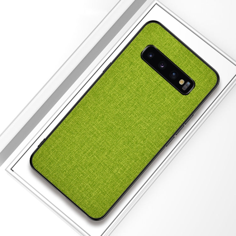 Shockproof Cloth Texture PC+ TPU Protective Case for Galaxy S10+
