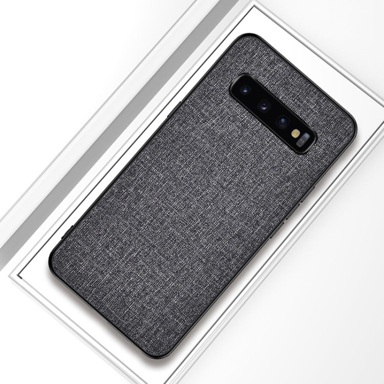 Shockproof Cloth Texture PC+ TPU Protective Case for Galaxy S10+