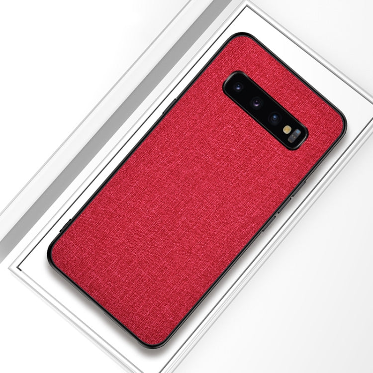 Shockproof Cloth Texture PC+ TPU Protective Case for Galaxy S10+