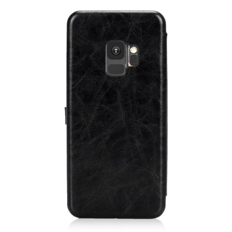 Lenuo Lebe Series for Galaxy S9 PU + TPU Crazy Horse Texture Horizontal Flip Leather Case with Card Slots