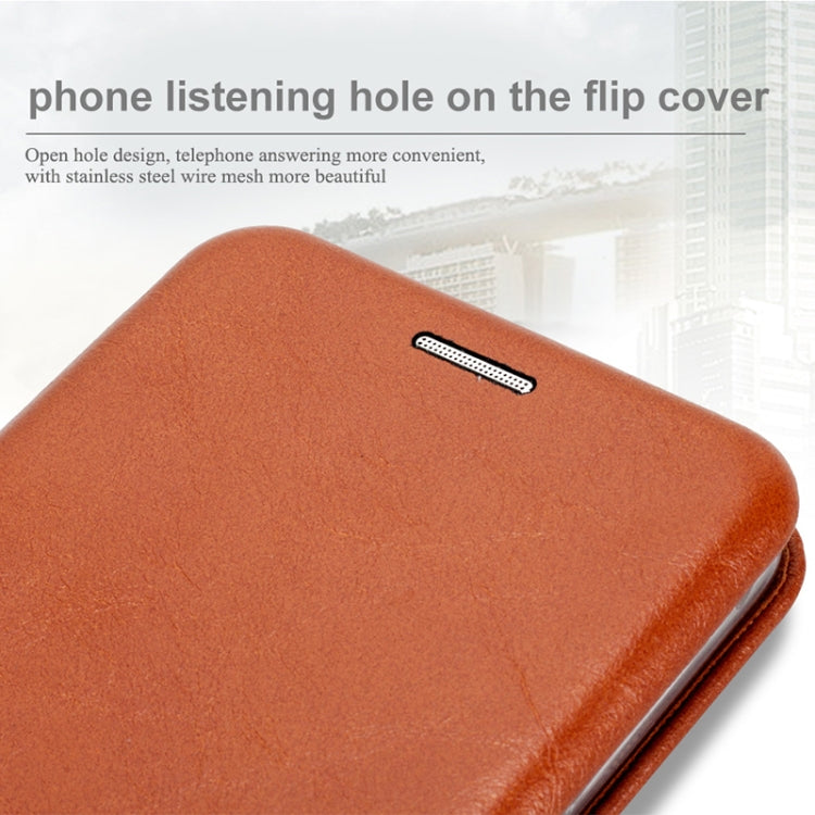 Lenuo Lebe Series for Galaxy S9 PU + TPU Crazy Horse Texture Horizontal Flip Leather Case with Card Slots