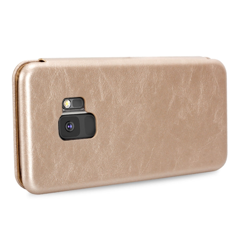 Lenuo Lebe Series for Galaxy S9 PU + TPU Crazy Horse Texture Horizontal Flip Leather Case with Card Slots