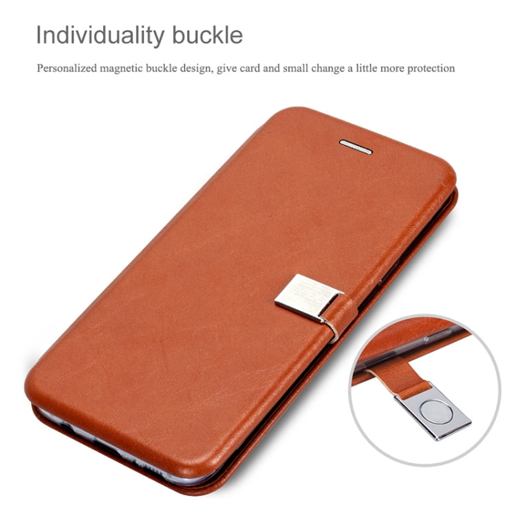 Lenuo Lebe Series for Galaxy S9 PU + TPU Crazy Horse Texture Horizontal Flip Leather Case with Card Slots