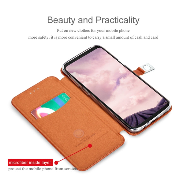 Lenuo Lebe Series for Galaxy S9 PU + TPU Crazy Horse Texture Horizontal Flip Leather Case with Card Slots